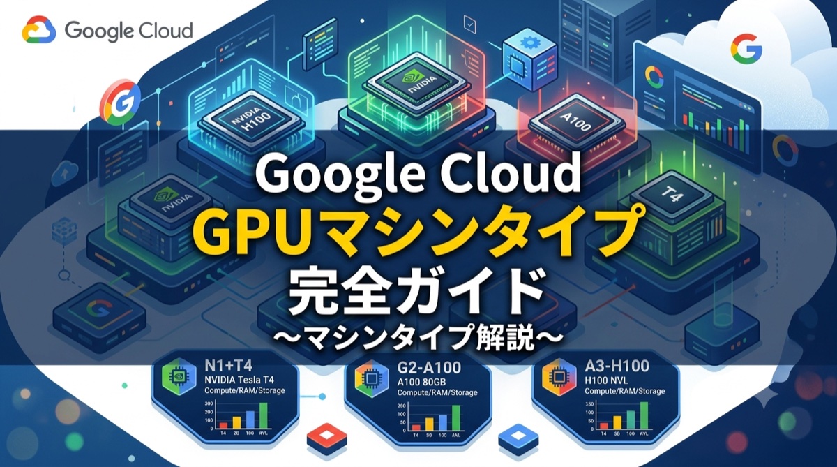Google Cloud GPUマシンタイプ完全ガイド ~マシンタイプ解説~